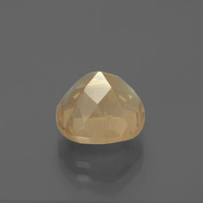 3.93 карата, натуральный Медово-оранжевый Андезин-Лабрадорит, Подушка Крой, Прозрачный