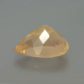 5.09 карата, натуральный Медово-оранжевый Андезин-Лабрадорит, Форма груши, Прозрачный