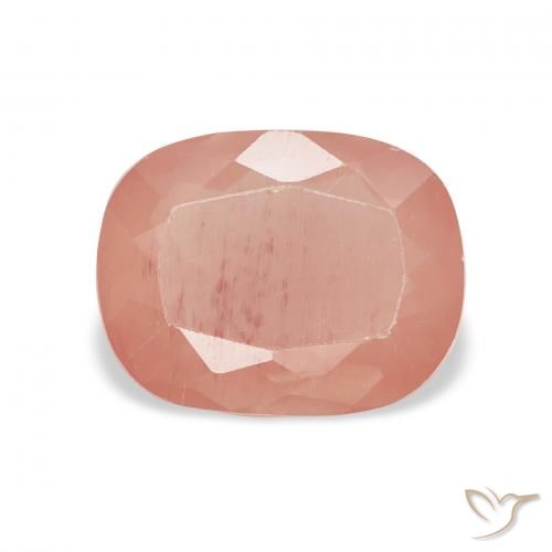 1.99ct Натуральный Красновато-оранжевый Андезин-Лабрадорит, Подушка, Прозрачный