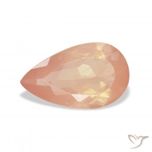 3.18ct Натуральный Красновато-оранжевый Андезин-Лабрадорит, Форма груши, Прозрачный