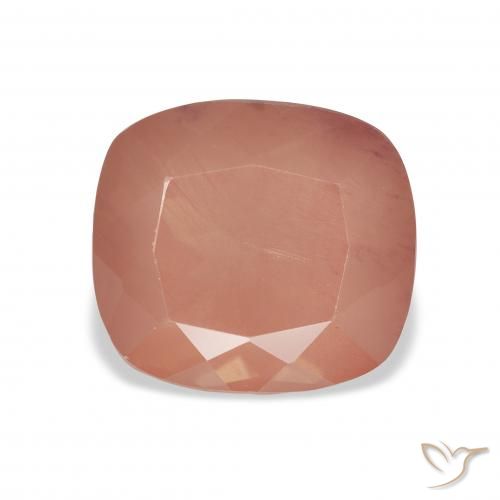 5.12ct Натуральный Средний красный Андезин-Лабрадорит, Подушка, Прозрачный
