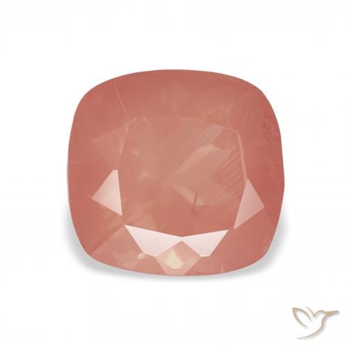 2.60ct Натуральный Средний розовый Андезин-Лабрадорит, Подушка, Прозрачный