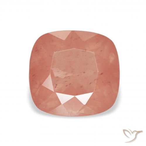 2.41ct Натуральный Средний красный Андезин-Лабрадорит, Подушка, Прозрачный