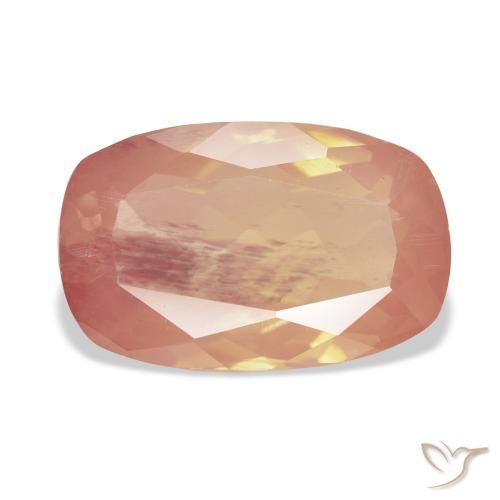 9.10ct Натуральный Красновато-оранжевый Андезин-Лабрадорит, Подушка, Прозрачный