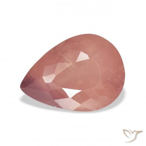 5.06ct Натуральный Оттенки розового Андезин-Лабрадорит, Форма груши, Прозрачный