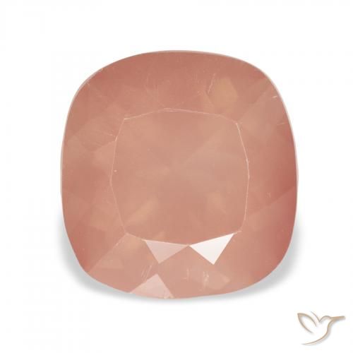 3.08ct Натуральный Средний розовый Андезин-Лабрадорит, Подушка, Прозрачный