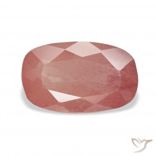 2.96ct Натуральный Средний красный Андезин-Лабрадорит, Подушка, Прозрачный