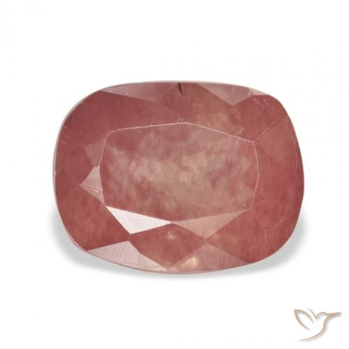 3.23ct Натуральный Средний красный Андезин-Лабрадорит, Подушка, Прозрачный
