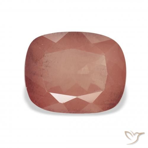 3.83ct Натуральный Средний розовый Андезин-Лабрадорит, Подушка, Прозрачный