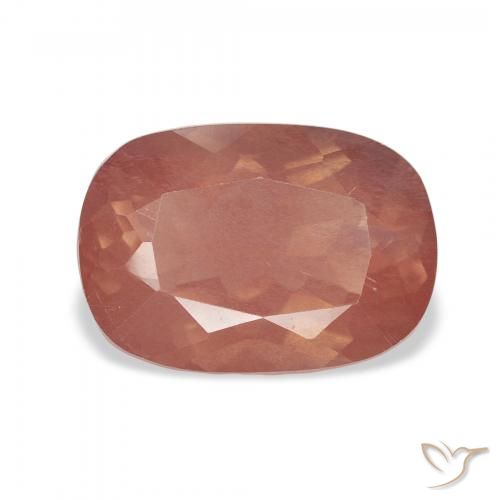 2.89ct Натуральный Малиново-розовый Андезин-Лабрадорит, Подушка, Прозрачный