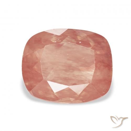 2.68ct Натуральный Средний красный Андезин-Лабрадорит, Подушка, Прозрачный