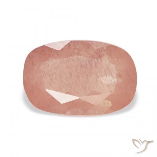 2.58ct Натуральный Средний розовый Андезин-Лабрадорит, Подушка, Прозрачный