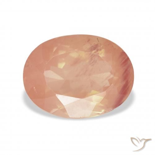 3.81ct Натуральный Средний розовый Андезин-Лабрадорит, Овал, Прозрачный