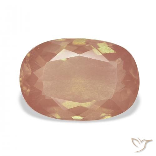 4.90ct Сидр Апельсин Андезин-Лабрадорит, Подушка, Прозрачный
