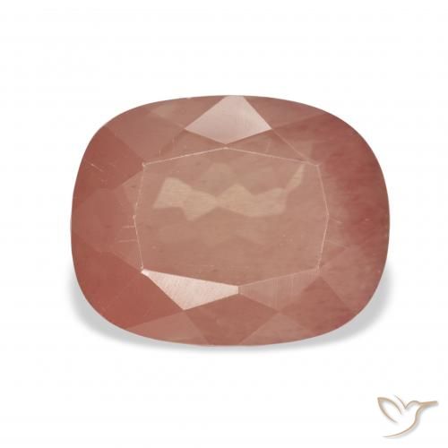 4.26ct Средний красный Андезин-Лабрадорит, Подушка, Прозрачный