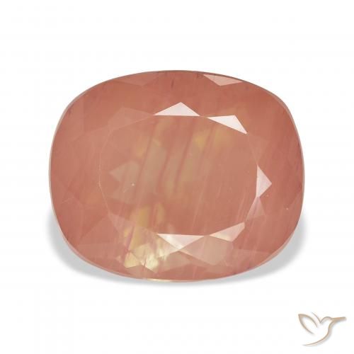 7.17ct Красновато-оранжевый Андезин-Лабрадорит, Подушка, Прозрачный