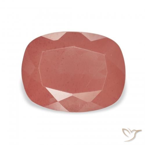 3.34ct Средний красный Андезин-Лабрадорит, Подушка, Прозрачный