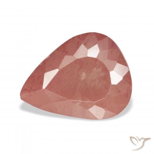 5.01ct Оранжево-розовый Андезин-Лабрадорит, Форма груши, Прозрачный