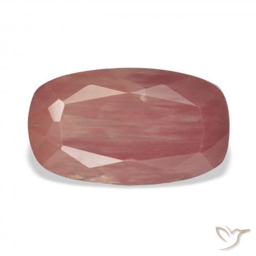 6.47ct Румяно-красный Андезин-Лабрадорит, Подушка, Прозрачный