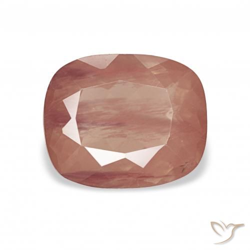 2.54ct Средний красный Андезин-Лабрадорит, Подушка, Прозрачный