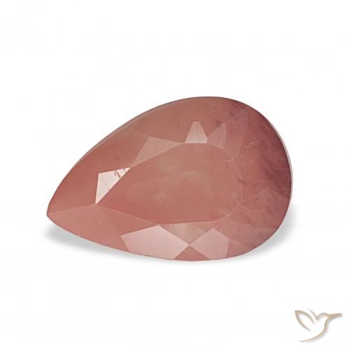 1.86ct Средний розовый Андезин-Лабрадорит, Форма груши, Прозрачный