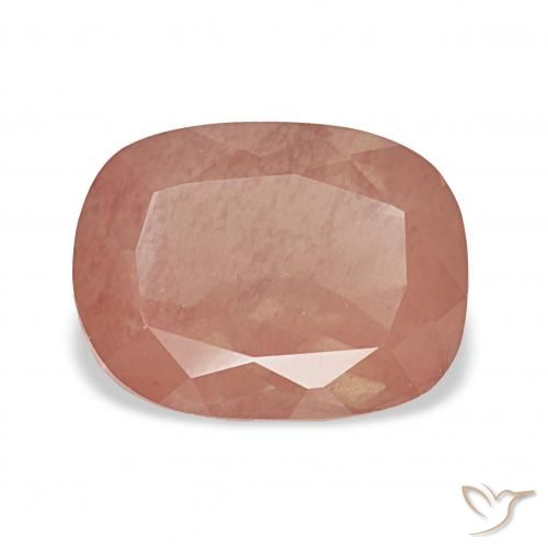 3.63ct Средний розовый Андезин-Лабрадорит, Подушка, Прозрачный