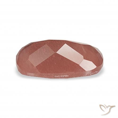 2.02 карата, натуральный Средний красный Андезин-Лабрадорит, Подушка, Прозрачный
