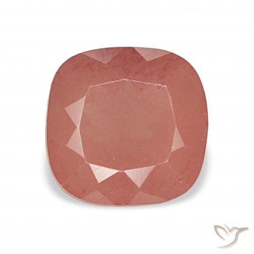 2.65ct Средний красный Андезин-Лабрадорит, Подушка, Прозрачный