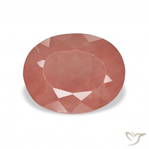 2.75ct Средний красный Андезин-Лабрадорит, Овал, Прозрачный