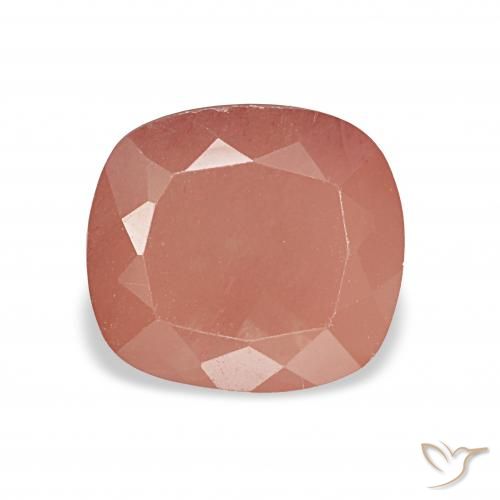 2.74ct Красновато-оранжевый Андезин-Лабрадорит, Подушка, Прозрачный