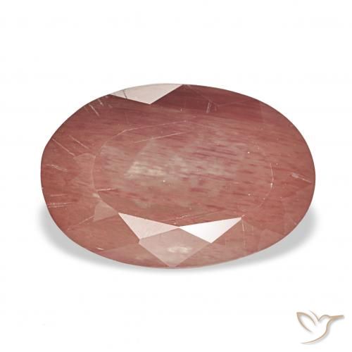 3.80ct Средний красный Андезин-Лабрадорит, Овал, Прозрачный