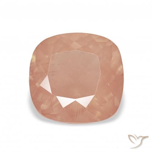 2.76ct Светло-красновато-оранжевый Андезин-Лабрадорит, Подушка, Прозрачный