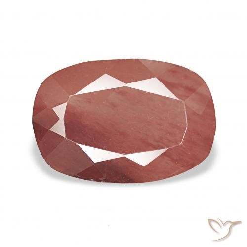 2.68ct Средний красный Андезин-Лабрадорит, Подушка, Прозрачный