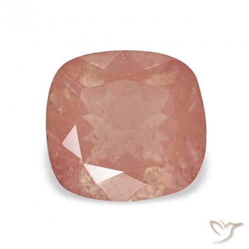 2.25ct Красновато-оранжевый Андезин-Лабрадорит, Подушка, Прозрачный