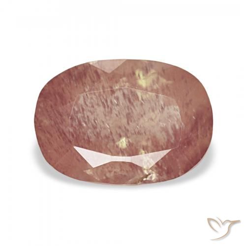 2.25ct Кроваво красный Андезин-Лабрадорит, Подушка, Прозрачный