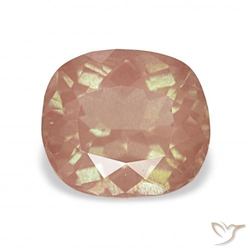 1.85ct Светло-розовый Андезин-Лабрадорит, Подушка, Прозрачный