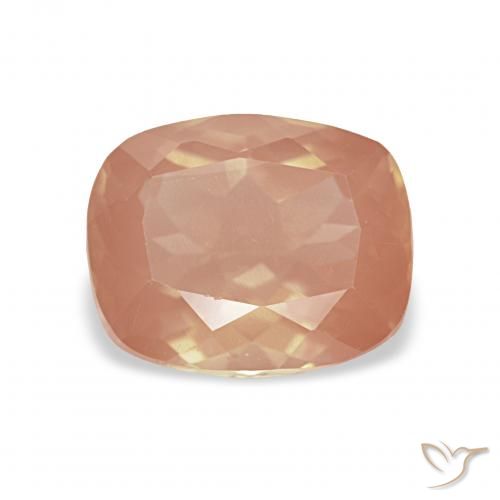 1.93ct Светло-красновато-оранжевый Андезин-Лабрадорит, Подушка, Прозрачный
