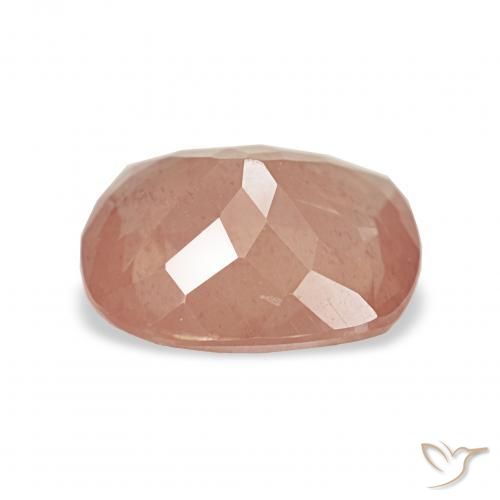 2.07 карата, натуральный Светло-красновато-оранжевый Андезин-Лабрадорит, Подушка, Чистота VVS