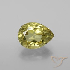 2.55ct Натуральный Средний желтый Апатиты, Форма груши, Чистота VS