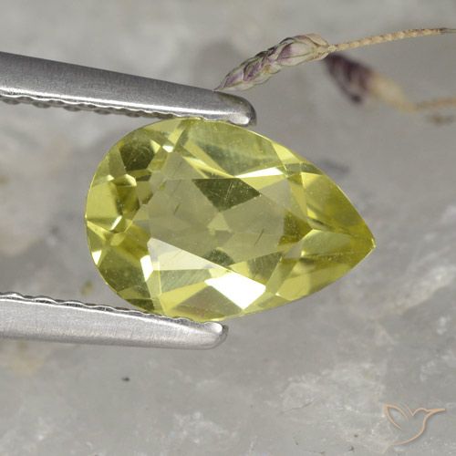 1.11ct Натуральный Теплый лесной зеленый Апатиты, Форма груши, Чистота VS