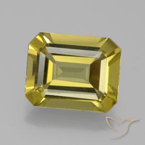 6.33ct Натуральный Коричневато-желтый Апатиты, Изумрудная огранка, Чистота VS