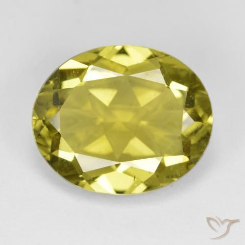7.19ct Натуральный Светло-желтый Апатиты, Овал, Чистота VS
