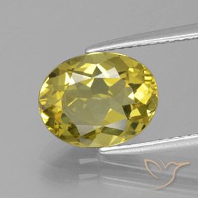 3.16ct Натуральный Средний желтый Апатиты, Овал, Чистота VS