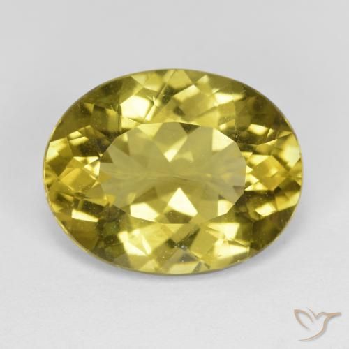 7.06ct Натуральный Коричневато-желтый Апатиты, Овал, Чистота VS