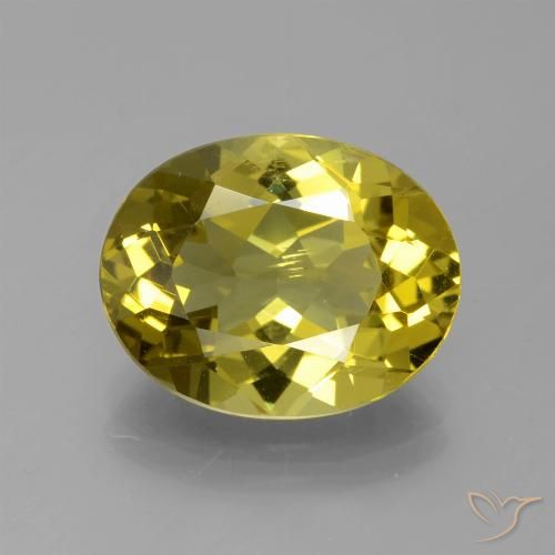 6.66ct Натуральный Коричневато-желтый Апатиты, Овал, Чистота VS
