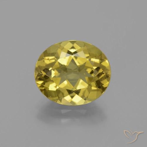 4.83ct Натуральный Средний желтый Апатиты, Овал, Чистота VS