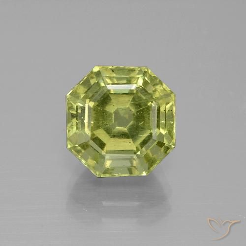 4.70ct Натуральный Средний желтый Апатиты, Изумрудная огранка, VS-SI