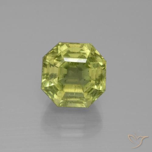 5.75ct Натуральный Средний желтый Апатиты, Изумрудная огранка, VS-SI