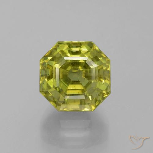 11.26ct Натуральный Теплый лесной зеленый Апатиты, Изумрудная огранка, VS-SI