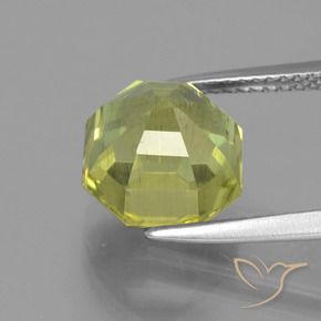 5.76 карата, натуральный Желтовато-зеленый Апатиты, Октагон / Изумрудная Огранка, Чистота VS
